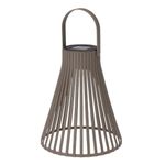 Casa si Gradina - Corpuri si surse de iluminat - Iluminat exterior - Lampi solare - Lampa solara decorativa, cu LED, cu agatatoare, 24 cm, culoare taupe - Infinity.ro