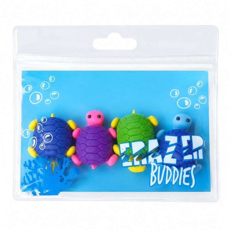 Carti si Birotica - Birotica - Instrumente de scris - Radiere si corectoare - Set radiere colectionabile, Erazer Buddies, broscute testoase - Infinity.ro