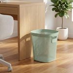 Casa si Gradina - Mobilier - Organizare si depozitare - Cosuri de gunoi - Cos de gunoi 12.5L, din plastic reciclat, model perforat, verde - Infinity.ro
