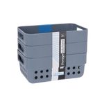 Casa si Gradina - Mobilier - Organizare si depozitare - Cutii depozitare - Set de 3 cosulete de depozitare, 350ml, Storage Solutions, 12x7x5 cm, gri - Infinity.ro