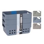 Casa si Gradina - Mobilier - Organizare si depozitare - Cutii depozitare - Set de 3 cosulete de depozitare, 350ml, Storage Solutions, 12x7x5 cm, gri - Infinity.ro