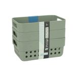 Casa si Gradina - Mobilier - Organizare si depozitare - Cutii depozitare - Set de 3 cosulete de depozitare, 350ml, Storage Solutions, 12x7x5 cm, verde - Infinity.ro