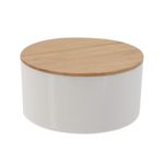 Ingrijire personala si Cosmetice - Machiaj - Oglinzi cosmetice - Oglinda de machiaj cu organizator cosmetic rotund, 13x13x7 cm, Eleganza - Infinity.ro