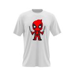 Fashion, accesorii si bijuterii - Barbati - Imbracaminte - Tricouri si bluze barbati - Tricou barbati Deadpool Baby Karate Ninja, alb, marime 2XL - Infinity.ro