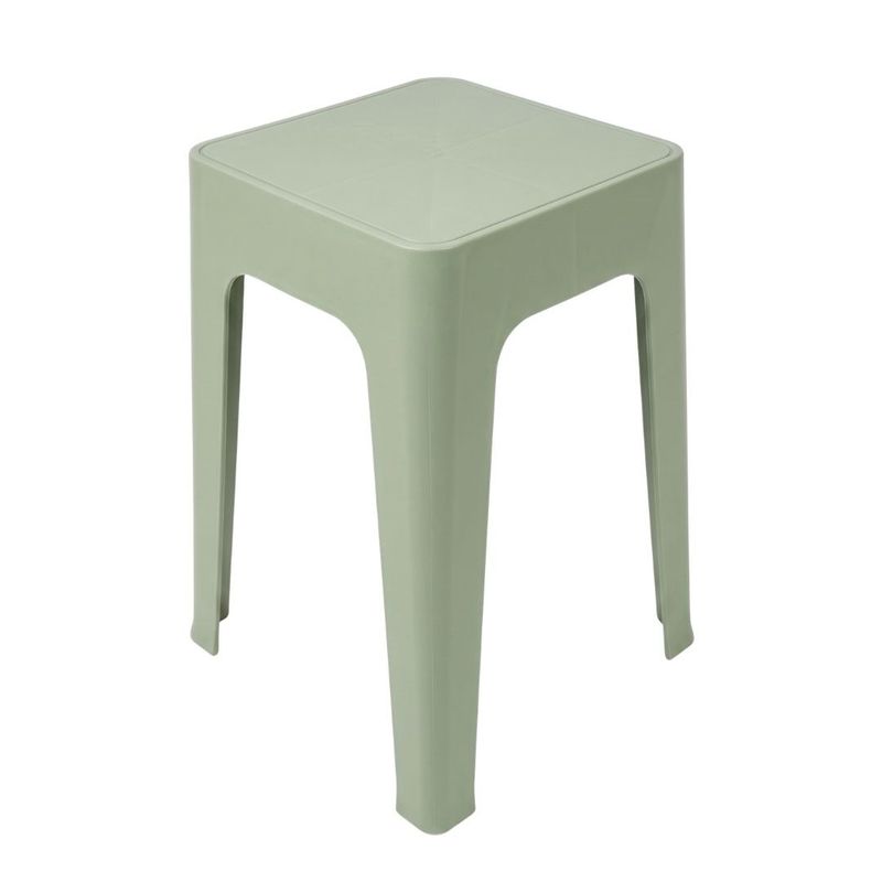 Casa si Gradina - Mobilier - Scaune si fotolii - Tabureti - Taburet suprapozabil din plastic, 33x33x47cm, verde - Infinity.ro