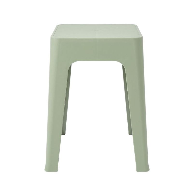 Casa si Gradina - Mobilier - Scaune si fotolii - Tabureti - Taburet suprapozabil din plastic, 33x33x47cm, verde - Infinity.ro