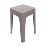 Casa si Gradina - Mobilier - Scaune si fotolii - Tabureti - Taburet suprapozabil din plastic, 33x33x47cm, gri - Infinity.ro