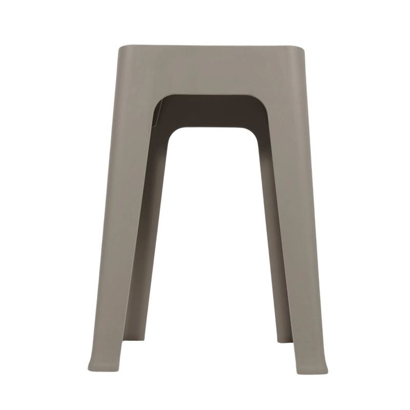 Casa si Gradina - Mobilier - Scaune si fotolii - Tabureti - Taburet suprapozabil din plastic, 33x33x47cm, gri - Infinity.ro