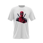 Fashion, accesorii si bijuterii - Barbati - Imbracaminte - Tricouri si bluze barbati - Tricou barbati Deadpool Badass Dad, alb, marime 2XL - Infinity.ro