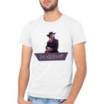 Fashion, accesorii si bijuterii - Barbati - Imbracaminte - Tricouri si bluze barbati - Tricou barbati Deadwood Al Swearengen Gold Fortune, alb, marime 2XL - Infinity.ro