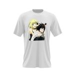 Fashion, accesorii si bijuterii - Barbati - Imbracaminte - Tricouri si bluze barbati - Tricou barbati Death Note L Detectiv Misa Amane Codite, alb, marime 2XL - Infinity.ro