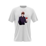 Fashion, accesorii si bijuterii - Barbati - Imbracaminte - Tricouri si bluze barbati - Tricou barbati Death Note Light Yagami Tsugumi Ohba Anime Manga, alb, marime 2XL - Infinity.ro