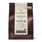 Market - Bacanie - Dulciuri - Ciocolata - Ciocolata banuti fulgi ciocolata neagra Barry Callebaut ciocolata, min 70.5% unt de cacao 2.5 kg - Infinity.ro