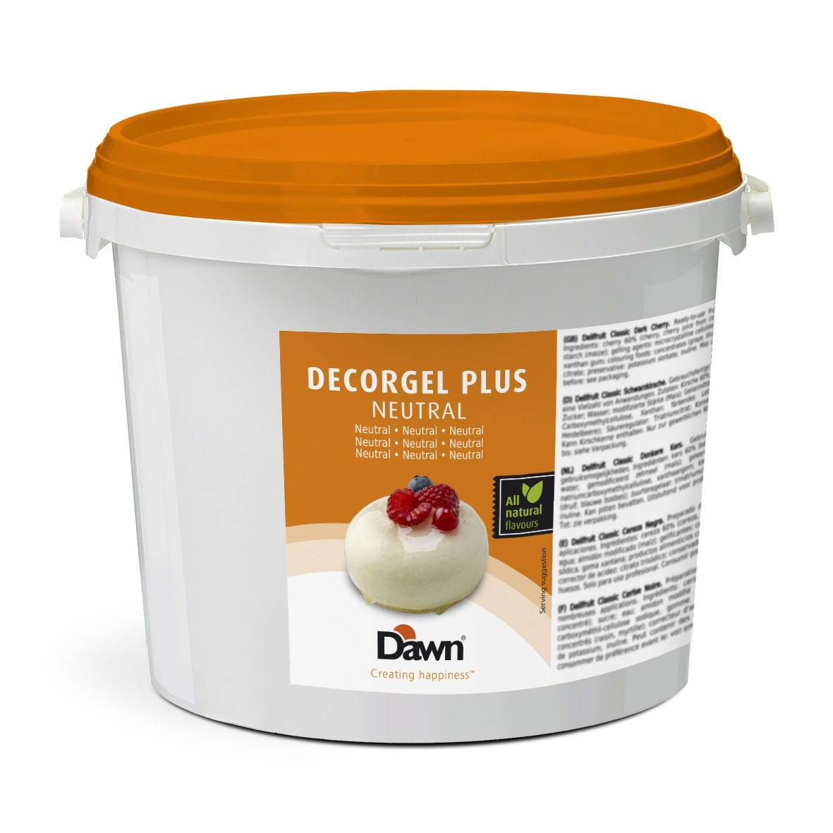 Glazura gel neutru tort Decorgel Plus Dawn 3kg glazura transparenta prajituri fructe, gel luciu cofetarie
