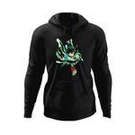 Fashion, accesorii si bijuterii - Barbati - Imbracaminte - Hanorace barbati - Hanorac barbati Hero Academia Deku Cartoon Manga Anime, negru, marime 2XL - Infinity.ro