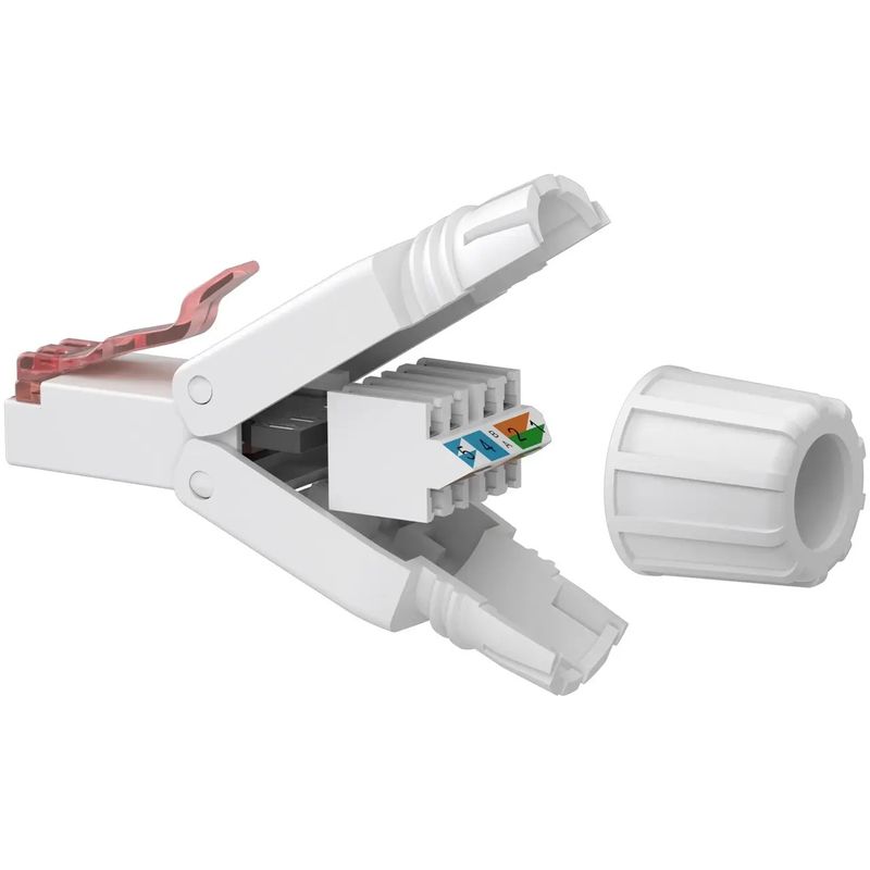 PC, gaming si accesorii - Retelistica - Adaptoare PowerLAN - Mufa retea RJ45 8P8C UTP Cat6 conectare fara scule AWG22(0.65mm)-24(0.5mm) Goobay 65942 - Infinity.ro