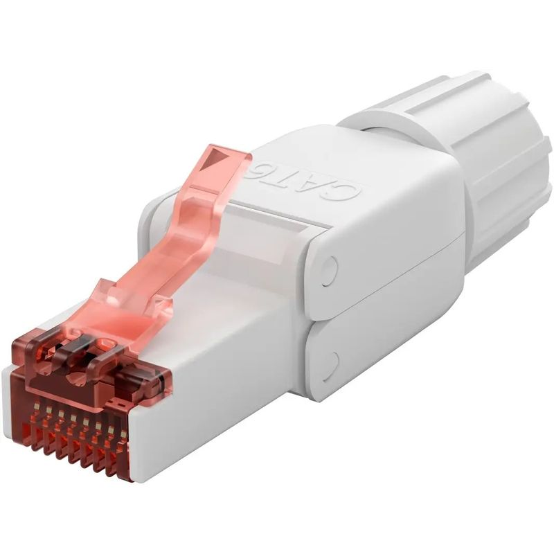 PC, gaming si accesorii - Retelistica - Adaptoare PowerLAN - Mufa retea RJ45 8P8C UTP Cat6 conectare fara scule AWG22(0.65mm)-24(0.5mm) Goobay 65942 - Infinity.ro