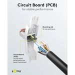 PC, gaming si accesorii - Retelistica - Adaptoare PowerLAN - Mufa retea RJ45 8P8C UTP Cat6 conectare fara scule AWG22(0.65mm)-24(0.5mm) Goobay 65942 - Infinity.ro