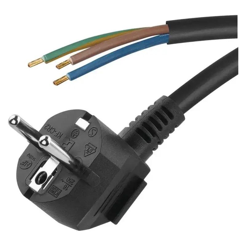 Casa si Gradina - Electrice - Cabluri electrice si conductori - Cablu de alimentare EMOS S18315 flexibil izolatie PVC 3x1mm2 5m negru - Infinity.ro