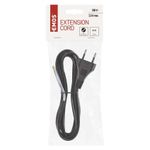 Casa si Gradina - Electrice - Cabluri electrice si conductori - Cablu de alimentare EMOS S19272 flexibil izolatie PVC 2 0.75mm2 2m negru - Infinity.ro