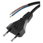 Casa si Gradina - Electrice - Cabluri electrice si conductori - Cablu de alimentare EMOS S19272 flexibil izolatie PVC 2 0.75mm2 2m negru - Infinity.ro