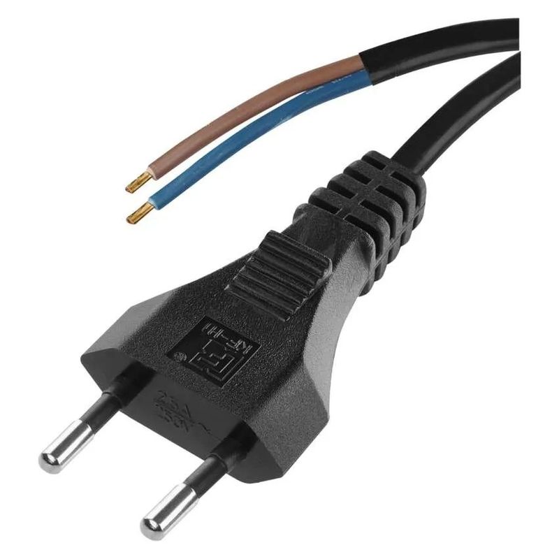 Casa si Gradina - Electrice - Cabluri electrice si conductori - Cablu de alimentare EMOS S19272 flexibil izolatie PVC 2 0.75mm2 2m negru - Infinity.ro