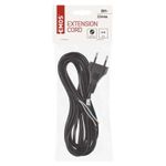 Casa si Gradina - Electrice - Cabluri electrice si conductori - Cablu de alimentare EMOS S19275 flexibil izolatie PVC 2 0.75mm2 5m negru - Infinity.ro