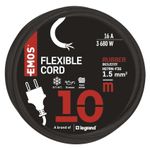 Casa si Gradina - Electrice - Cabluri electrice si conductori - Cablu de alimentare EMOS S03210N flexibil izolatie cauciuc/neopren 3x1.5mm2 H07RN-F 10m negru - Infinity.ro
