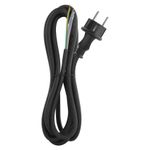Casa si Gradina - Electrice - Cabluri electrice si conductori - Cablu de alimentare EMOS S03230 nedetasabil flexibil izolatie cauciuc 3x1.5mm2 3m negru - Infinity.ro