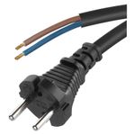 Casa si Gradina - Electrice - Cabluri electrice si conductori - Cablu de alimentare EMOS S03031N 3m flexibil izolatie cauciuc /neopren 2x1mm2 H07RN-F negru - Infinity.ro