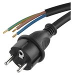 Casa si Gradina - Electrice - Cabluri electrice si conductori - Cablu de alimentare EMOS S03130N flexibil izolatie cauciuc/neopren 3x1mm2 H05RN 3m negru - Infinity.ro