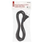 Casa si Gradina - Electrice - Cabluri electrice si conductori - Cablu de alimentare EMOS S03050 nedetasabil flexibil izolatie cauciuc 2x1mm2 5m negru - Infinity.ro