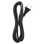 Casa si Gradina - Electrice - Cabluri electrice si conductori - Cablu de alimentare EMOS S03330 nedetasabil flexibil izolatie cauciuc 2x1.5mm2 3m negru - Infinity.ro