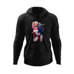 Fashion, accesorii si bijuterii - Barbati - Imbracaminte - Hanorace barbati - Hanorac barbati Joker Harley Quinn Vaduva Neagra, negru, marime 2XL - Infinity.ro