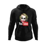 Fashion, accesorii si bijuterii - Barbati - Imbracaminte - Hanorace barbati - Hanorac barbati Joker Youtube Creator Youtuber, negru, marime 2XL - Infinity.ro