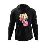 Fashion, accesorii si bijuterii - Barbati - Imbracaminte - Hanorace barbati - Hanorac barbati Joker Suicide Squad Instagram Gang, negru, marime 2XL - Infinity.ro