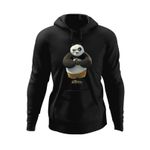 Fashion, accesorii si bijuterii - Barbati - Imbracaminte - Hanorace barbati - Hanorac barbati Kung Fu Panda Po Dojo Aikido, negru, marime 2XL - Infinity.ro