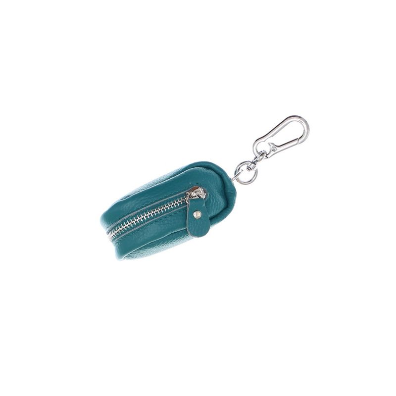 Fashion, accesorii si bijuterii - Femei - Accesorii femei - Portofele femei - Port chei, unisex, Buticcochet, din piele naturala, 11x5 cm, Turcoaz - PR1111 - Infinity.ro