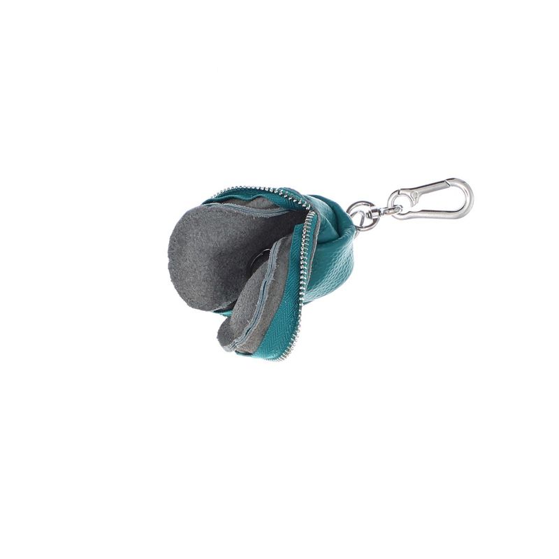 Fashion, accesorii si bijuterii - Femei - Accesorii femei - Portofele femei - Port chei, unisex, Buticcochet, din piele naturala, 11x5 cm, Turcoaz - PR1111 - Infinity.ro
