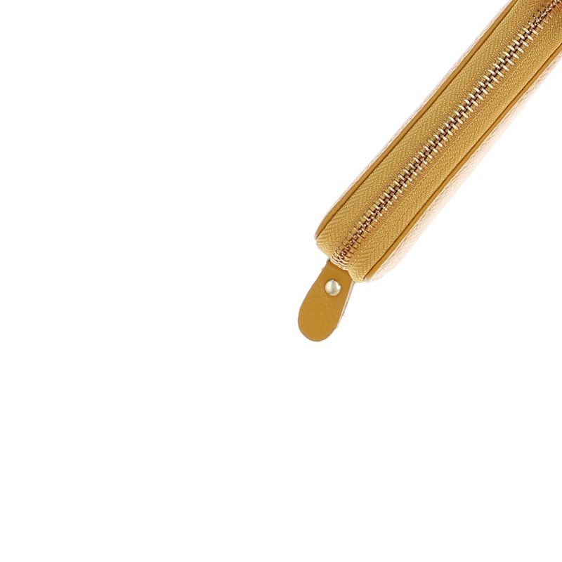 Fashion, accesorii si bijuterii - Femei - Accesorii femei - Portofele femei - Port chei, unisex, Buticcochet, din piele naturala, 6.5x11.5 cm, Galben - PR1105 - Infinity.ro