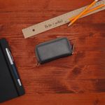 Fashion, accesorii si bijuterii - Femei - Accesorii femei - Portofele femei - Port chei, unisex, Buticcochet, din piele naturala, 6.5x11.5 cm, Gri - PR1109 - Infinity.ro