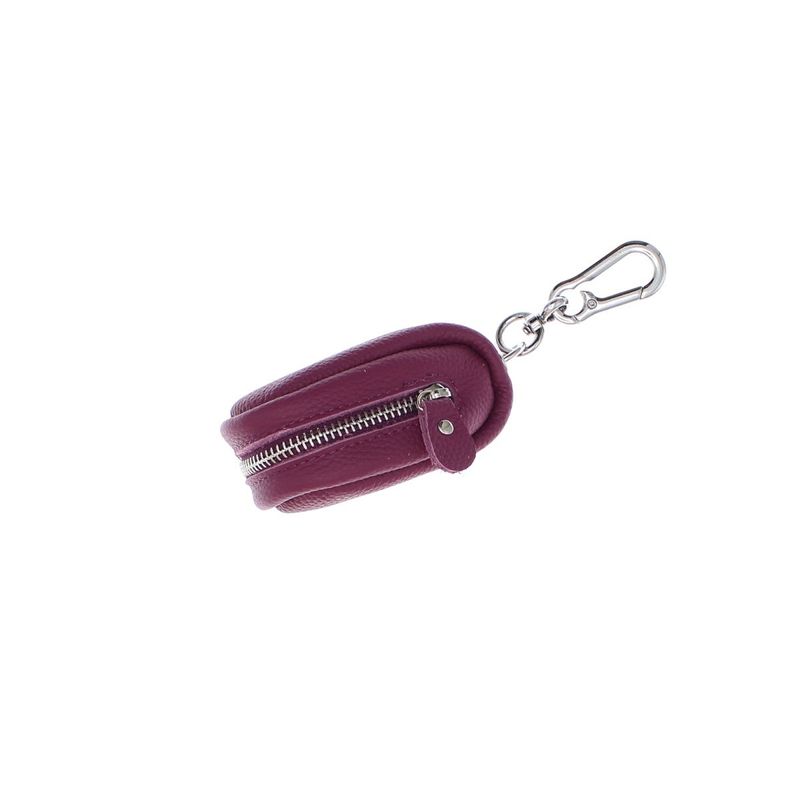 Fashion, accesorii si bijuterii - Femei - Accesorii femei - Portofele femei - Port chei, unisex, Buticcochet, din piele naturala, 11x5 cm, Mov - PR1110 - Infinity.ro