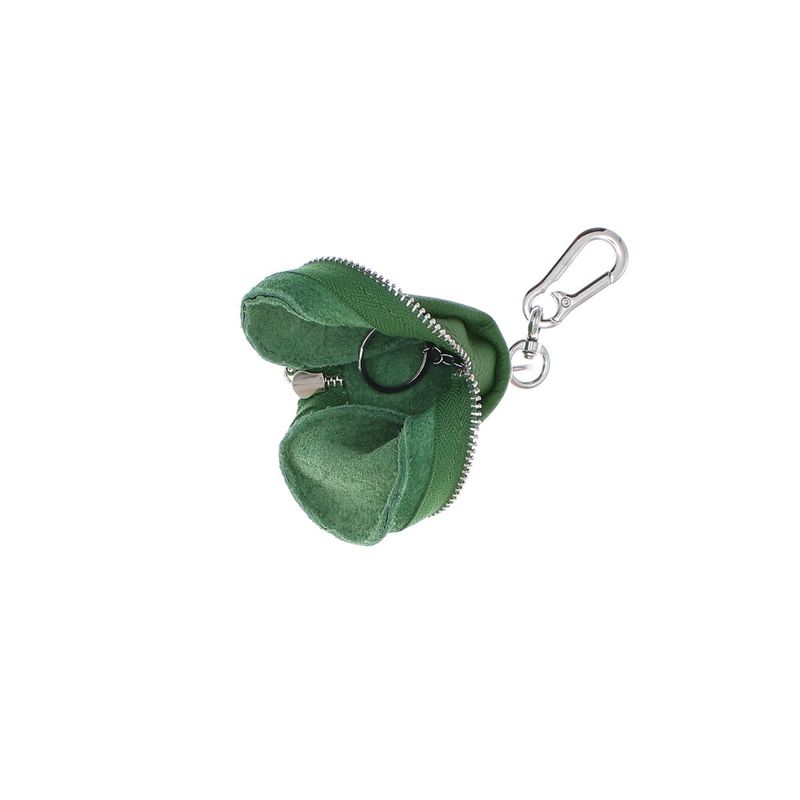 Fashion, accesorii si bijuterii - Femei - Accesorii femei - Portofele femei - Port chei, unisex, Buticcochet, din piele naturala, 11x5 cm, Verde - PR1112 - Infinity.ro
