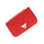 Fashion, accesorii si bijuterii - Femei - Accesorii femei - Genti si rucsacuri femei - Geanta de umar, dama, din material sintetic, ButicCochet, 19x12x6 cm, Rosu - GND855 - Infinity.ro