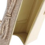 Fashion, accesorii si bijuterii - Femei - Accesorii femei - Genti si rucsacuri femei - Geanta, de dama, din material sintetic, ButicCochet, 20x11x6 cm, cu fundita, Auriu - GND815 - Infinity.ro
