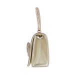 Fashion, accesorii si bijuterii - Femei - Accesorii femei - Genti si rucsacuri femei - Geanta, de dama, din material sintetic, ButicCochet, 20x11x6 cm, cu fundita, Auriu - GND815 - Infinity.ro