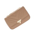 Fashion, accesorii si bijuterii - Femei - Accesorii femei - Genti si rucsacuri femei - Geanta de umar, dama, din material sintetic, ButicCochet, 19x12x6 cm, Maro - GND853 - Infinity.ro