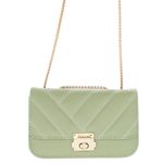Fashion, accesorii si bijuterii - Femei - Accesorii femei - Genti si rucsacuri femei - Geanta de umar, dama, din material sintetic, ButicCochet, 19x12x6 cm, Verde - GND892 - Infinity.ro