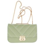 Fashion, accesorii si bijuterii - Femei - Accesorii femei - Genti si rucsacuri femei - Geanta de umar, dama, din material sintetic, ButicCochet, 19x12x6 cm, Verde - GND892 - Infinity.ro