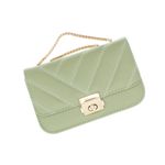 Fashion, accesorii si bijuterii - Femei - Accesorii femei - Genti si rucsacuri femei - Geanta de umar, dama, din material sintetic, ButicCochet, 19x12x6 cm, Verde - GND892 - Infinity.ro